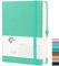 Notizbuch A5 Liniert, Hardcover Journal Notizbücher, mit 320 Seiten, 100g/m² Dickes Papier, Mehrfarbige Registerkarten, Stiftlasche und Dokumententasche, Geeignet für Schulen und Büros (Grün)