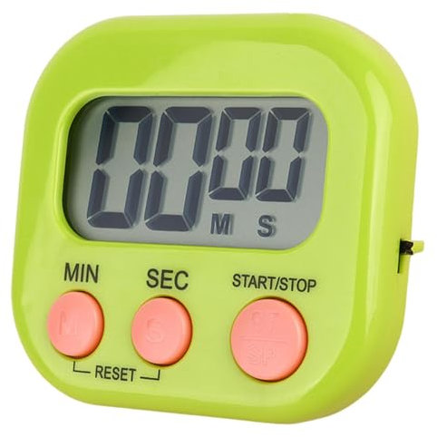 Temporizador de reloj digital, soporte magnético para cocinar y hornear, pantalla LCD de tiempo, temporizador de estudio de cocina, temporizador electrónico, cuenta regresiva con parte trasera