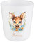 Gobelet Enfant Personnalisé Faon Fleuri – Gobelet Incassable 230ml Sans BPA – Tasse Prénom Crèche ou École – Cadeau Rentrée Scolaire Fille Nature