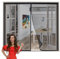 Zanzariera Estensibile 120x150cm Nero Tenda a Rete Zanzariera Porta con Sigillatura Automatica Facile da Montare Senza Forare per Balcone Camera da Letto e Cucina