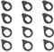 GWYAN 12 Pcs Black Bicycle Hook Washers M8 and M10 Bicycle Hub Safety Washer Rear Axle Wheel Hub Hook Washers Suitable for Mountain Bikes