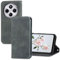 YUEQIAN Cover per Xiaomi Redmi 14C 4G/Redmi A4 5G/Poco C75, Pelle PU Portafoglio Ultra sottile Antiurto Custodia, con Slot per Schede/Kickstand/Blocco RFID/Chiusura Magnetica Flip Case, Grigio