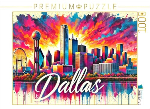 CALVENDO Puzzle Dallas – Lebendige Tucheansicht | 1000 Teile Lege-Größe 64 x 48 cm Foto-Puzzle für glückliche Stunden