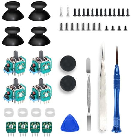 GAOSHA Joysticks de rechange pour manettes P5, 3D AnalogSensor Wheel Thumbsticks Joystick RockerModule Repair