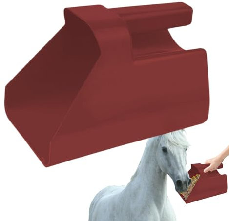 Pelle à grains - 22 x 16 x 16 cm - Marques de mesure - Polyvalente - Utilisation polyvalente - Pelle alimentaire empilable pour éleveurs, éleveurs, fermiers