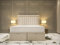 YB INTERIORS LTD Golden Striped Ottoman Divan Liner Beds – King Size Divan Bed Frame | 49” Matching Floor Standing Headboard | Ottoman Storage 5FT King Size Divan Bed Base Plush Velvet