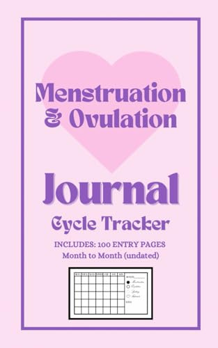 Menstruation & Ovulation Journal Cycle Tracker Book