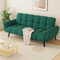 jiexi Sofa Mit Schlaffunktion, Klappsofa Sofa 3 Sitzer, Schlafsofa 195x85cm, Bequemes Geeignet Für Wohnzimmer, Büro, Zimmer, Lounge, Schlafzimmer(Grün)