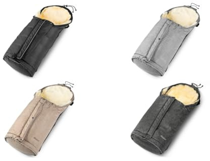Fellhof Baby Fußsack Kinderwagen HOCHSÖLDEN & Tuch Blaubaer | für Kinder bis 3 Jahre | Fußsack Kinderwagen Baby Winter Eskimo-Kapuzenfunktion, 5-Punkt-Gurtsystem | Wind- & wasserabweisend