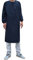 UE STORE Adults Long Sleeve Cooking Kitchen Apron Waterproof Butcher Artist Apron Black
