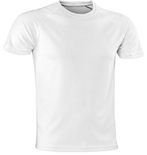 Spiro Mens Aircool T-Shirt (2XL) (White)