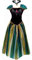 Big-On-Sale Princess Adult Women Anna Coronation Dress Costume Cosplay (S size for US 2-4)