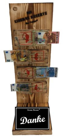 Danke Geschenke - Geschenk Dankeschön - Eiserne Reserve Mausefalle Geldgeschenk lustige persönliche Geld Geschenk Geld verpacken Geschenkverpackung -s- Danke