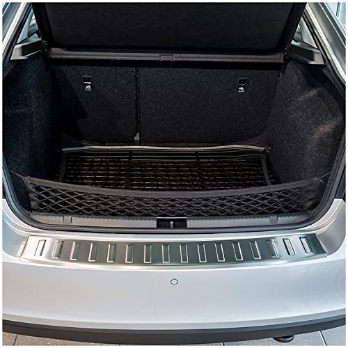 teileplus24 Ladekantenschutz passend für Skoda Rapid Spaceback 2013-2019 | Edelstahl Abkantung Montageband Reinigungstuch Passgenau Rostfrei