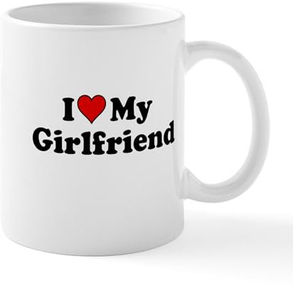 CafePress I Heart My Girlfriend Mugs 11 oz (325 ml) Ceramic Coffee Mug