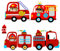 EmmiJules Wandtattoo Feuerwehr (65cm x 45cm) - in verschiedenen Größen erhältlich - Made in Germany - Feuerwehrmann Junge Kinder Deko Babyzimmer Aufkleber Sticker