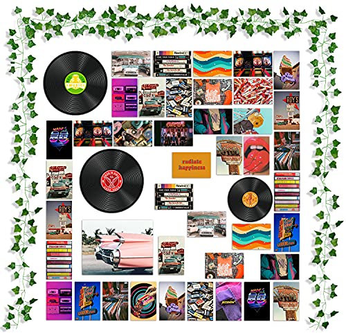 GROBRO7 Ästhetisches Bild für Wandcollage, indische Raumdekoration, Kunstposter für Schlafsaal, Wandkunstdrucke für VSCO Mädchen Jungen, Party-Foto-Display, Schlafzimmer-Dekor für Musikliebhaber