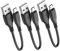 HOTNOW Câble Micro USB court 0,15 m, [15m, Lot de 3] Câble de chargeur Android Charge rapide pour Galaxy S7 S6 S7 Edge S5, Note 5, PS4, Power Bank et plus d'appareils Micro USB