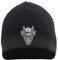 HB-Druck Odin Kopf Beanie - Stick - Bestickt - Mütze Strickmütze Wintermütze Einheitsgröße Schwarz