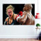 Tapete, Motiv: männliche Vs weibliche Boxer-Tapete, Poster, Kickboxen, Muay Thai, Kampfsport-Banner, Flaggen, Leinwand, Malerei, Kunstwerk, Fitnessstudio, Dekoration, 96 x 144 cm