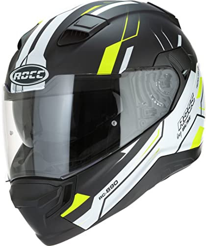 ROCC 891 Helm (Black Matt/White,XXL (63/64))