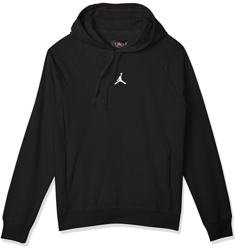 Nike Jordan Herren Sweatshirt mit Kapuze Sport Dri-Fit Crossover Schwarz Code DQ7327-010, schwarz/weiß, M