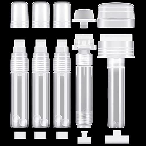 runrayay Lot de 10 marqueurs Graffiti Rechargeables, kit de Peinture Murale avec 5 stylos de retouche vides et 5 têtes de Stylo de Rechange.