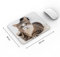 SAQUITOMAGICO Tapis de souris d'ordinateur avec motifs drôles d'animaux (chat lunettes)