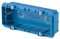Poly Pool PP8131 Scatola di Derivazione da Incasso per Installazioni in Muratura, Massimo 6 Moduli, Rettangolare, Blu