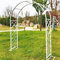 NOLLAM Große Torbogen Rosenbogen Breite 1.4M 1.8M 2M 2.2M 2.6M 3M 3.4M Pflanze Kletternde Gartenbogen Schwere Garten Rankhilfe Stabil Rankgitter Hochzeit Bögen,White-2.6 * 2.3m