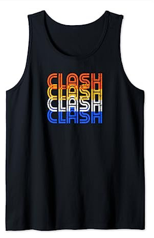 Clash Vintage-Texte im Retro-Stil - Clash On Hemden Tank Top