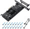 YBBOTT PCIE 4X SATA Card 16 Ports, 6 Gbit/s SATA 3.0 PCI Express Card, PCIe to SATA Controller Expansion Card, Suitable for PCIE 4X /8X /16X, for Windows 7/8/ 10/ Ubuntu (JMB575 + ASM1166)