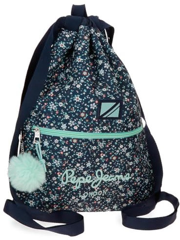 Pepe Jeans Alenka Mochila Saco Azul 35x46 cms Poliéster by Joumma Bags by Joumma Bags