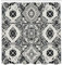 ABAKUHAUS Grau Duschvorhang, Orientalische Kunst Marokkanisches aus blühenden und gewundenen Blättern, Stoffliches Gewebe Badezimmerdekorationsset mit Haken, 175 x 200 cm, Off-White Dimgray