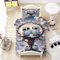 Qiqumax Eule Bettwäsche Set 3D Realistisches Eule Bettwäsche Set, Süßer Owl Motiv Druck Design Bettbezug Für Jungen Mädchen Kinder (2,155 x 220 cm)