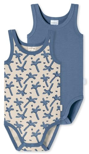 Schiesser Unisex Baby 2 Pack Wickelbody Ohne Arm mit Knöpfen - 100% Organic Bio Baumwolle - Größe 56 Bis 104 Baby- und Kleinkind Unterwäsche-Satz (2er Pack)