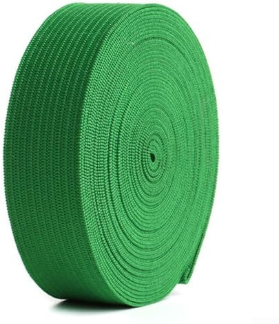 Bunte Gummibänder, 2 cm breit, 5 m lang, Nylon-Material, zum Nähen (grün)