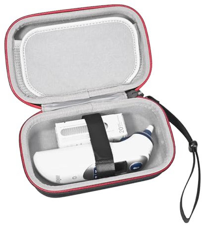 RLSOCO Hartschalenkoffer für Braun ThermoScan 7/ThermoScan 5/ThermoScan 6 Digitales Ohrthermometer, passend für Braun IRT6500/IRT6520/IRT6515/IRT6020 Ohrthermometer (graues Futter)