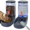 Mangeoire Automatique pour Animaux de Compagnie de Petite et Moyenne Taille - 3,8 l - Distributeur d'eau et d'alimentation de Voyage pour Chiens, Chats, Animaux domestiques