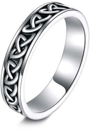 Keltischer Ring 925 Sterling Silber Keltischer Knoten Ring Schmuck Geschenk für Damen und Herren