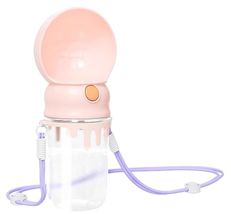 Dispenser per bottiglie d'acqua per cani, bottiglia d'acqua per cani | Distributore d'acqua portatile per cani e animali domestici - Mangiatoia per cani con borraccia da passeggio all'aperto a prova d