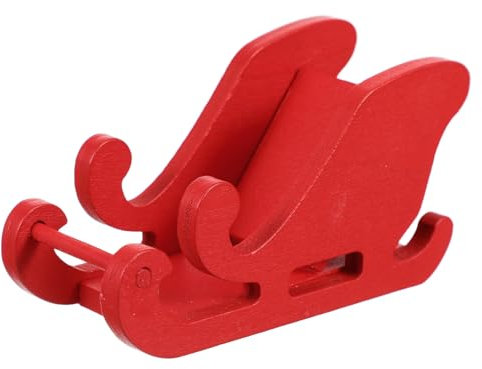 MAGICLULU Miniatur-schlittenfigur aus Holz Weihnachtsdeko für Tisch Schneeschlitten-Dekorationen Bastelideen für Weihnachten Holzschlitten-Ornament Regal-Dekoration für Festtagszeit