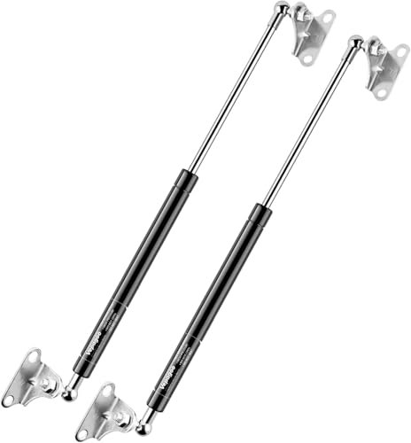 Vepagoo Gasdruckfeder 710MM 667N/67KG Für Schwere Deckel Holzkiste Motorhauben Küchenschränke & Dachbodenluke Traktor Türen Boot Motorraum DIY-Projekte| Gasfedern Gasdruckdämpfer mit L-Halter, Set 2er