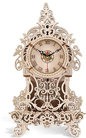 3D Holzpuzzle Eulenuhr Mechanische Modellbausätze for Erwachsene for Bauen Machen Sie Ihr eigenes Holzbastelset DIY Montagespielzeug Holzuhr Pendelpuzzle Geschenk for Geburtstag Vatertag(Pendulum Cloc