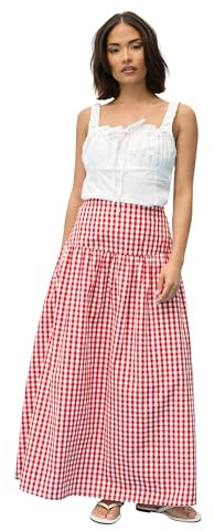 PixieGirl Petite Black Gingham Print Maxi Skirt Petite