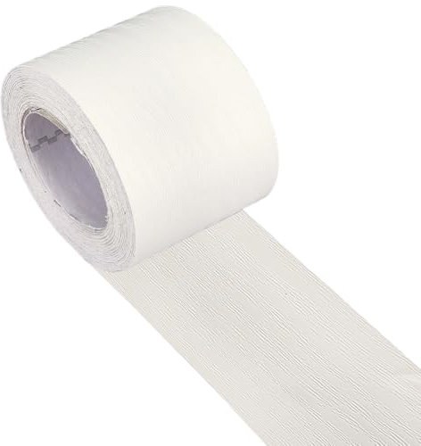 GORGECRAFT Ruban Adhésif Effet Bois 10mX4.9cm Ruban de Réparation Effet Bois Réaliste Auto Adhésif Imperméable en PVC pour Bordures de Miroir Tables Plinthes Portes Fenêtres Meubles Rénovation Beige