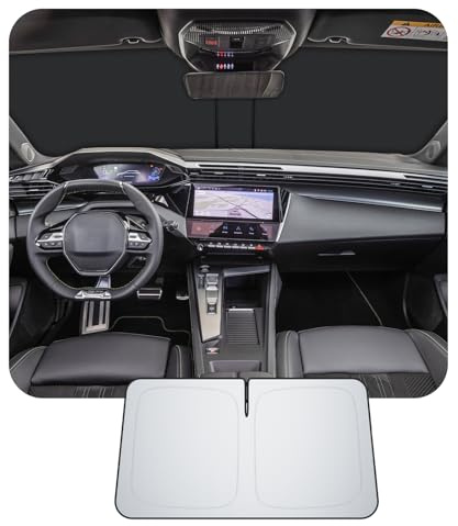[Upgrade] CDEFG Compatible con Peugeot 308 SW 2021-2025 2026 Parasol Cubiertas Parasol Parabrisas Delantero Parabrisas Auto Parasol Accesorios