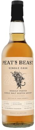 Peat’s Beast Single Cask 2005 Scotch Whisky 53,4% – Cask Strength, Rauchig & Getorftet, Bourbon Cask, 0,7L, Limitierte Einzelfass-Abfüllung
