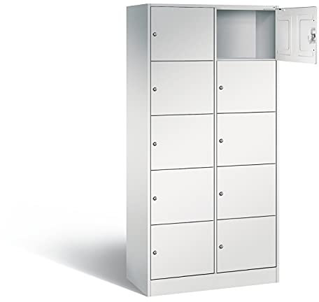 Fächerschrank auf Sockel, 10 Fächer, H1950xB900xT480mm