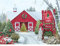 Bits and Pieces - 1000 Teile Puzzle für Erwachsene - Christmas Tree Farm - 1000 Teile Winterurlaub Schnee Puzzle von Künstler Alan Giana